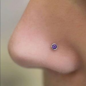 Brand New✨ Never Worn Amethyst Nose Stud